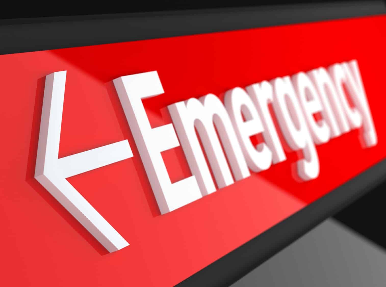 Emergency room sign | Stripes Urgent Care